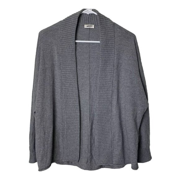 Chico's Women's Sweater Open Cardigan Size Small Gray Metallic Knit - Picture 1 of 7